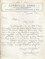 BUDAPEST 1917. II. Margit Krt Sajt Vaj Csemege  Fejléces, Céges Számla - Unclassified