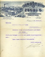 BUDAPEST 1906. Fuchs G. Hídmérleg Gyár  Fejléces, Céges Számla - Unclassified