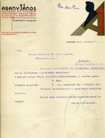 BUDAPEST 1933. Arany János Nyomda Fejléces, Céges Levél - Unclassified