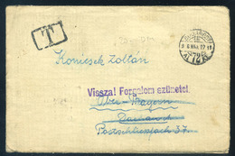 SZEGED 1946.05.27. Érdekes Levél Németországba Küldve " Vissza Forgalom Szünetel" Bélyegzéssel Visszaírányítva - Covers & Documents