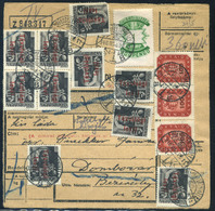 RÁKOSSZENTMIHÁLY 1946.05.28. Csomagszállító 33 Bélyeges, Dekoratív Bérmentesítéssel Dombóvárra - Covers & Documents