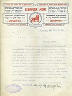 SZOMBATHELY 1925. Eisinger Mór , Gyarmatáru Fejléces, Céges Levél - Unclassified