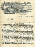 BUDAPEST 1908. Magyar Élelmiszer Szállító, érdekes Tartalmú, Fejléces, Céges Levél - Ohne Zuordnung
