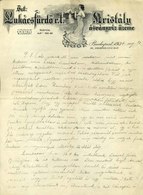 BUDAPEST 1936. Szent Lukács Fürdő, Ásványvíz üzem, Fejléces, Céges Levél - Unclassified