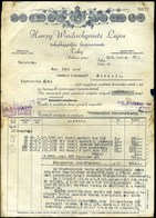 TOKAJ 1944. Herceg Windischgraetz Lajos Borpincészete Fejléces, Céges Számla - Ohne Zuordnung