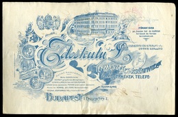 BUDAPEST 1912. Édeskuty , Természetes ásványvizek, Fejléces,céges Számla - Unclassified
