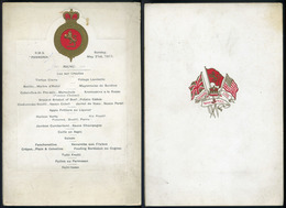 CUNARD RMS Pannonia Hajó , Dekoratív Menükártya 1911. - Menus