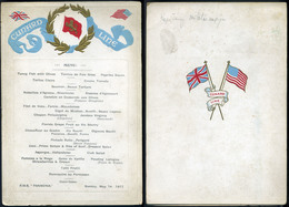 CUNARD RMS Pannonia Hajó , Dekoratív Menükártya 1911. - Menus