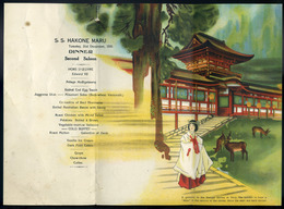 S.S. Hakone Maru   , Dekoratív Menükártya 1935. - Menükarten