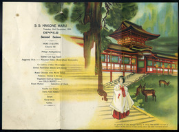 S.S. Hakone Maru   , Dekoratív Menükártya 1935. - Menu