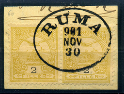 RUMA Ritka Ovál, Luxus Bélyegzés - Used Stamps