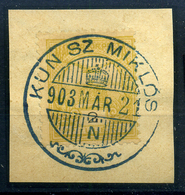 KUNSZENTMIKLÓS Kék Luxus Bélyegzés - Used Stamps