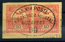 BUDAPEST Távírda 90. Ritka Bélyegzés - Used Stamps