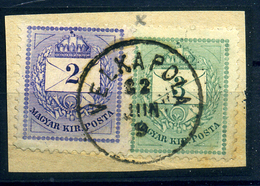 VELKAPOLA / Pálosnagymező Krajcáros Kivágás, Ritka Bélyegzés - Used Stamps