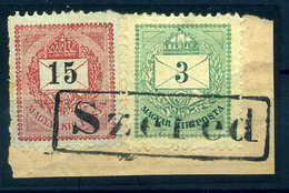 SZERED Krajcáros Kivágás, Szép Bélyegzés - Used Stamps