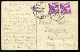 AUSZTRIA 1938. Téves Kézbesítés Budapest Helyett Bukarestbe Küldött Képeslap - Brieven En Documenten