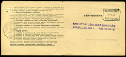 NAGYVARSÁNY 1951 Küldemény, Postaügynökségi Bélyegzéssel - Brieven En Documenten