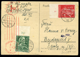 NÉMETORSZÁG 1944. Cenzúrázott Levlap Budapestre - Covers & Documents