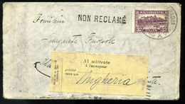 SZENTKIRÁLYSZABADJA 1930. Olaszországból Visszaküldött Levél - Briefe U. Dokumente