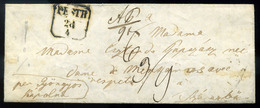 PEST 1840-50. Cca. Érdekes Portós Levél Szárazbőre Küldve  / Intr Postage Due To Szárazbő - Gebruikt