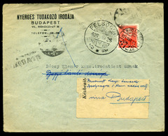 BUDAPEST 1939. Érdekes Visszaküldött Céges Levél - Covers & Documents