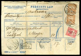 BELOVÁR 1912. Kétnyelvű (!) Fedezeti Lap, 3 Bélyeggel Prossnitz-ba Küldve. Ritka!! - Used Stamps