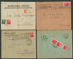 1934-38. 7db Levél Arcképek Bérmentesítéssel - Briefe U. Dokumente