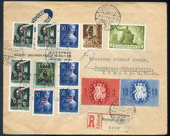 BUDAPEST 1946. Dekoratív, Ajánlott Inflációs Levél Dunakeszire Küldve  /  1946 Stationery Infla. Letter To Dunakeszi - Covers & Documents