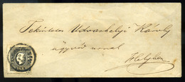 DEBRECEN 1858.  3kr ,fekete  II.  Szép Helyi Levélen (145000)  /  3 Kr Black II. On Nice Local Letter (145000) - Gebraucht