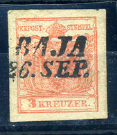 BAJA 3Kr  Szép Bélyegzés - Used Stamps