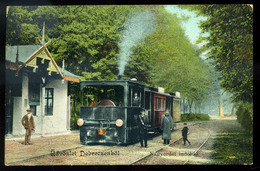 DEBRECEN 1908. Nagyerdei Indóház, Kisvasút,  Régi Képeslap  /  Train Station, Train  Vintage Pic. P.card - Hongarije