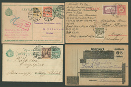 1902-18. 8 Db Díjjegyes, Közte Megszállás, Cenzúra Etc. - Used Stamps