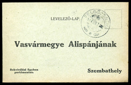 FELSŐLENDVA 1916. Érdekes  I. VH-s Rekvirálási Levelezőlap L Szombathelyre Küldve  /  1916 Interesting WW I Requisition - Slovenië