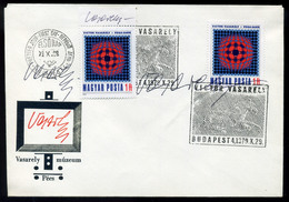 1979. FDC Victor Vasarely Sk Aláírásával - Covers & Documents