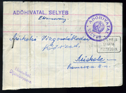SELYEB 1950. Levél Postaügynökségi Bélyegzéssel - Briefe U. Dokumente