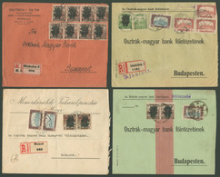 1920. I. Infláció, 14 Db Bank Levél Búzakalász és Más Kiadások Vegyes Bérmentesítésével, Érdekes, Ritka Tétel! - Covers & Documents