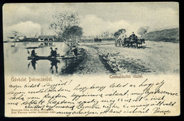 DEBRECEN 1903. Csolnakázó Tó, Kiss Ferencz Felvétele, Pongrácz Géza Kiadása Régi Képeslap   /  Row Boat Lake, By Ferencz - Hungary