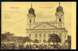 DEBRECEN 1908. Nagytemplom, Piac , Régi Képeslap   /  Grand Church, Vintage Pic. P.card - Ungarn