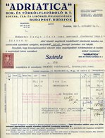 BUDAFOK 1932. Adriatica Bor és Törkölylepároló Rt. Fejléces, Céges Levél - Ohne Zuordnung