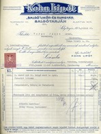 SALGÓTARJÁN 1933. Kohn Lipót, Likör és Rum Gyár, Régi Céges Számla / SALGÓTARJÁN 1933 Lipót Kohn Liqueur And Rum Destill - Unclassified