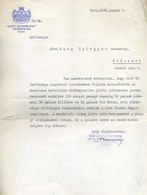 TATA 1938. Gróf Esterházy Pezsgőgyár  Fejléces, Céges Levél - Zonder Classificatie