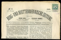 1895. Berg Und Huettenmenmannesiscghe Zeitung Komplett újság 1Kr Okmány Bélyeggel - Gebraucht