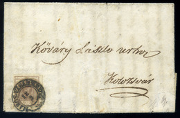 MAROSVÁSÁRHELY 1853. 6Kr Levélen, Szép Bélyegzéssel Kolozsvárra Küldve - Gebraucht