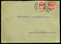 BUDAPEST 1906. Levél, Céglyukasztásos Bélyegekkel Mezőtúrra - Briefe U. Dokumente