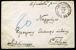1900. Levél Fülek-Miskolc Mozgóposta Bélyegzéssel Folyásra Küldve, Postaügynökségi Bélyegzéssel, Portózva - Gebraucht