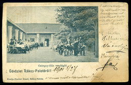 RÁKOSPALOTA  Csörgey Vendéglő, Régi Képeslap (ázott)  /  Csörgey Restaurant  Vintage Pic. P.card Soaked - Hongarije