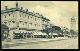 DEBRECEN 1906. Piac Utca, Csanak József és Neumann M. Kereskedései , Régi Képeslap  /  Market St. Stores  Vintage Pic. P - Ungarn