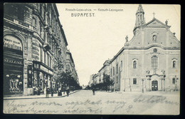 BUDAPEST 1908. Kossuth Lajos Utca, Nemzeti Szalon, Régi Képeslap - Hungary