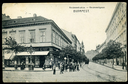 BUDAPEST 1910. Kecskeméti Utca, üzletek Régi Képeslap - Hungary