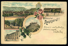 ROZSNYÓ 1901. Régi Litho Képeslap - Hungary